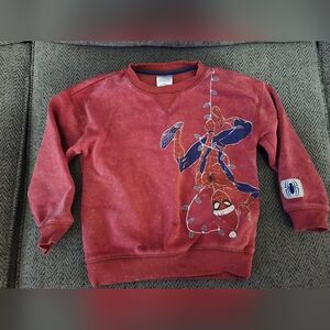 Boys Marvel Spider-Man Red Crewneck Sweater